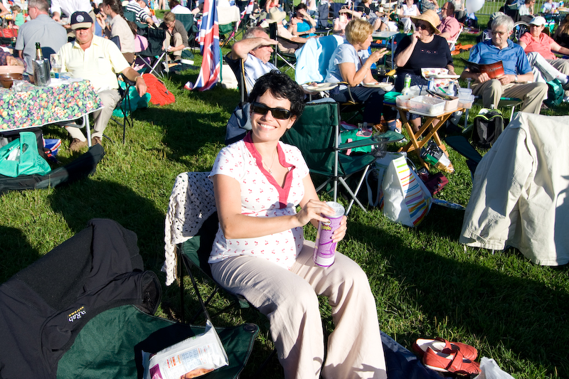 Jess pendant le picnic