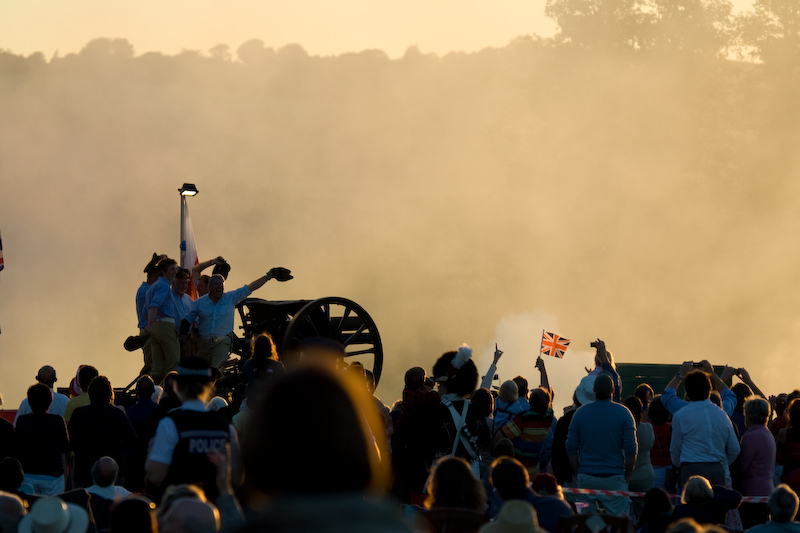 Tires des canons pendant le concert... Excellent