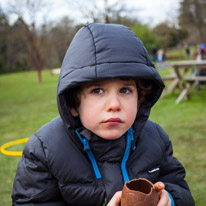 Cliveden - 31 March 2013 / Oscar with a big piece of chocolate