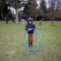Cliveden - 31 March 2013 / Oscar playing with some hulla-hoops