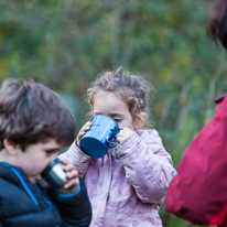 Basildon Park - 10 November 2013 / Alana enjoying her hot chocolate