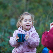 Basildon Park - 10 November 2013 / Alana enjoying her hot chocolate