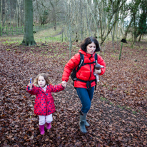 Turville - 02 January 2014 / Alana and Jess in the wood