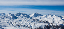 La Plagne - 06 February 2014 / Beautiful views of the mountain of the Alps