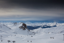 La Plagne - 06 February 2014 / Beautiful views of the mountain of the Alps