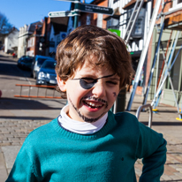 Henley-on-Thames - 16 February 2014 / Oscar getting his face painted as a Pirate