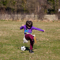 Henley-on-Thames - 16 March 2014 / Our future mega footballer...