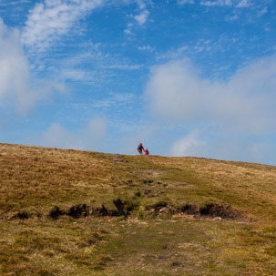 Eglwyswrw - 16 April 2014 / Alana and Jess at the summit