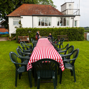 Henley-on-Thames - 31 May 2014 / Table is ready for after sailing