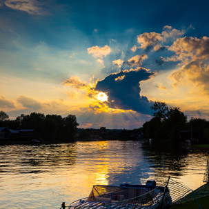 Henley-on-Thames - 31 May 2014 / Sunset on the river