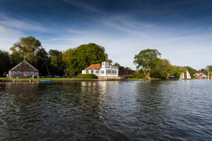 Henley-on-Thames - 11 June 2014 / Sailing club from the River