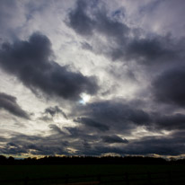 Cookley Green - 25 October 2014 / Dramatic sky