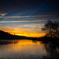 Henley-on-Thames - 14 December 2014 / Sunrise from Marsh Lock in Henley