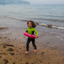 Swanage - 07 May 2016 / Alana running to safety