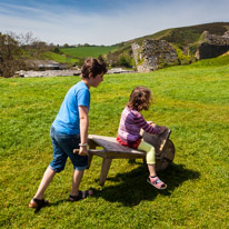 Corfe Castle - 08 May 2016 / Oscar and Alana playing together