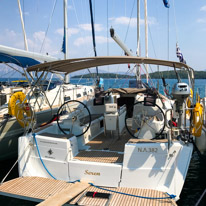 Perigiali - 20 August 2017 / Meet our boat... Seren.. a gorgeous Jeanneau Oceanis...