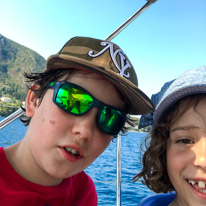 Perigiali - 20 August 2017 / Alana and Oscar taking selfies